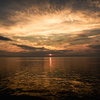フェリーからの夕日②