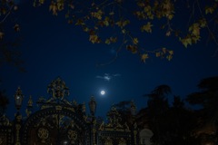 月夜の門