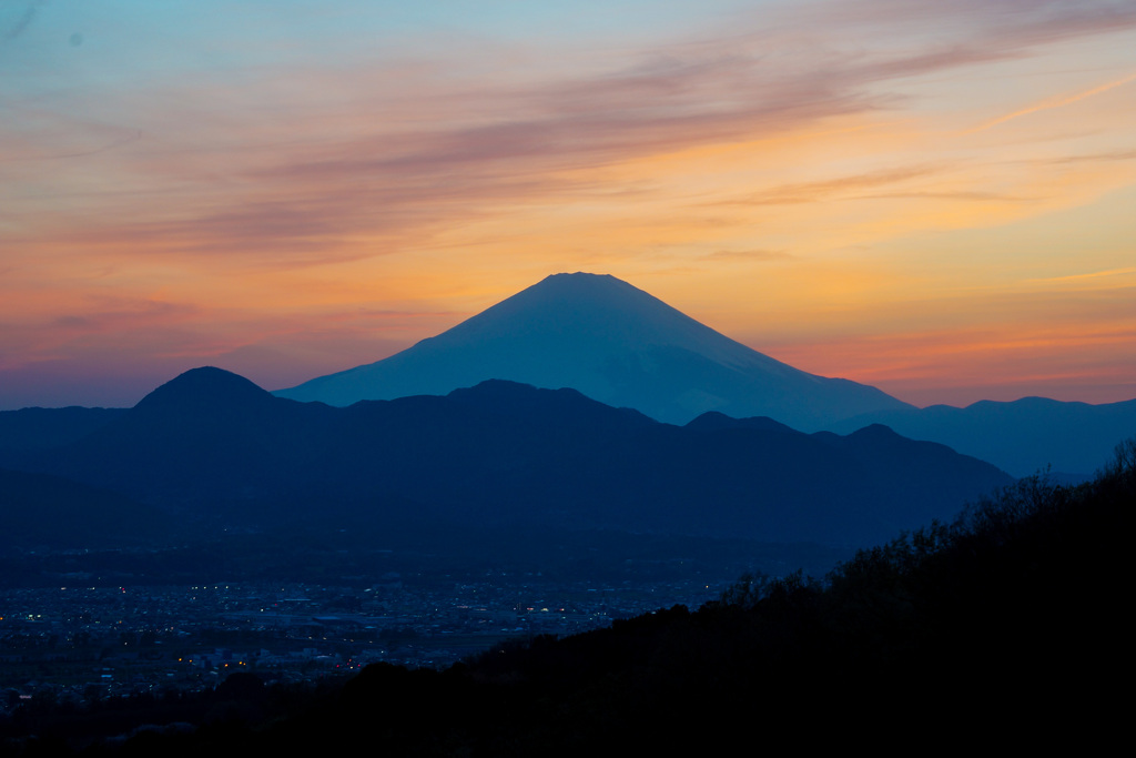 大井夢の里夕空②