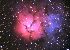 M20　三裂星雲　いて座