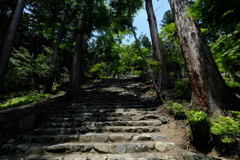 栂尾高山寺金堂への石段