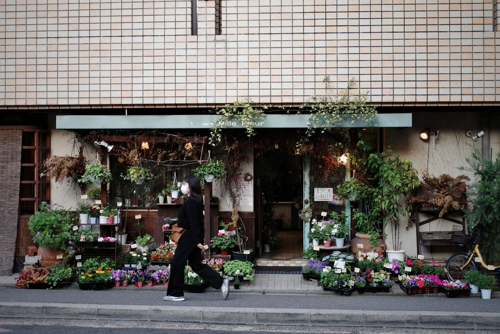 花屋の店先