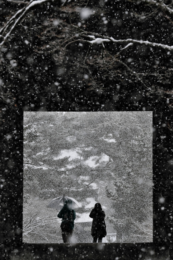 二人のシルエット