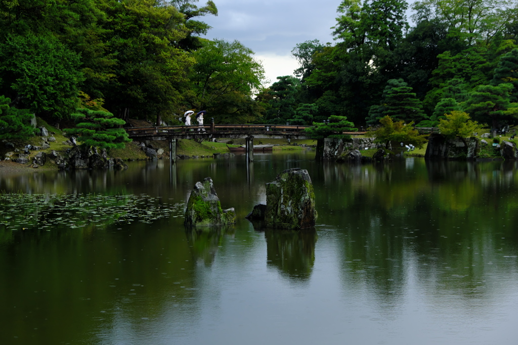 雨の玄宮園