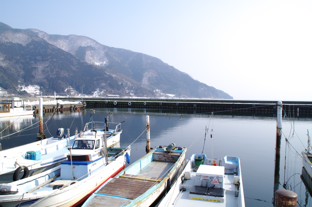 琵琶湖の漁港