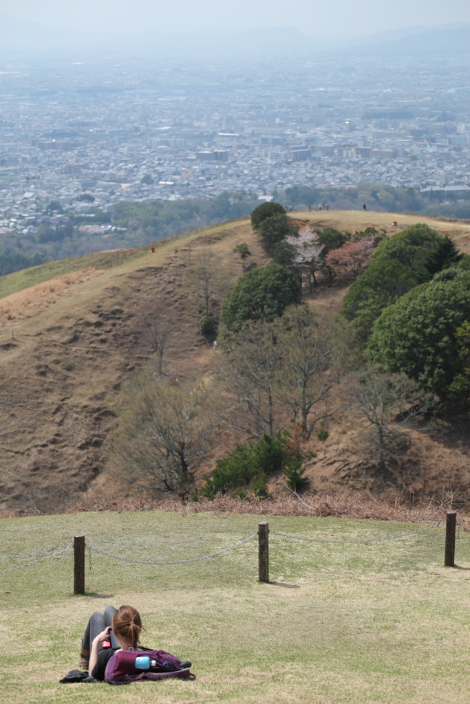 若草山山頂にて