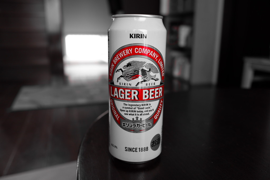 自宅でビール