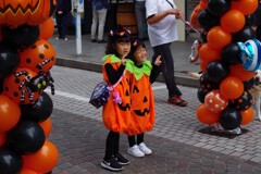 ハロウィンだ　ピースだ