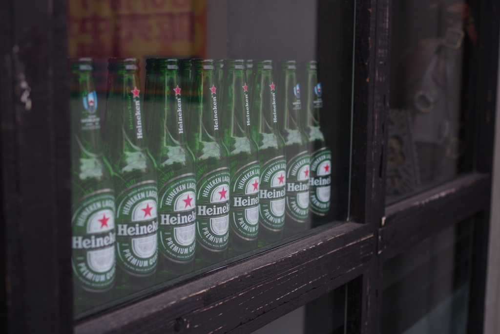 ビールなんです　空なんです