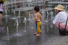 おおっ　水だぁ