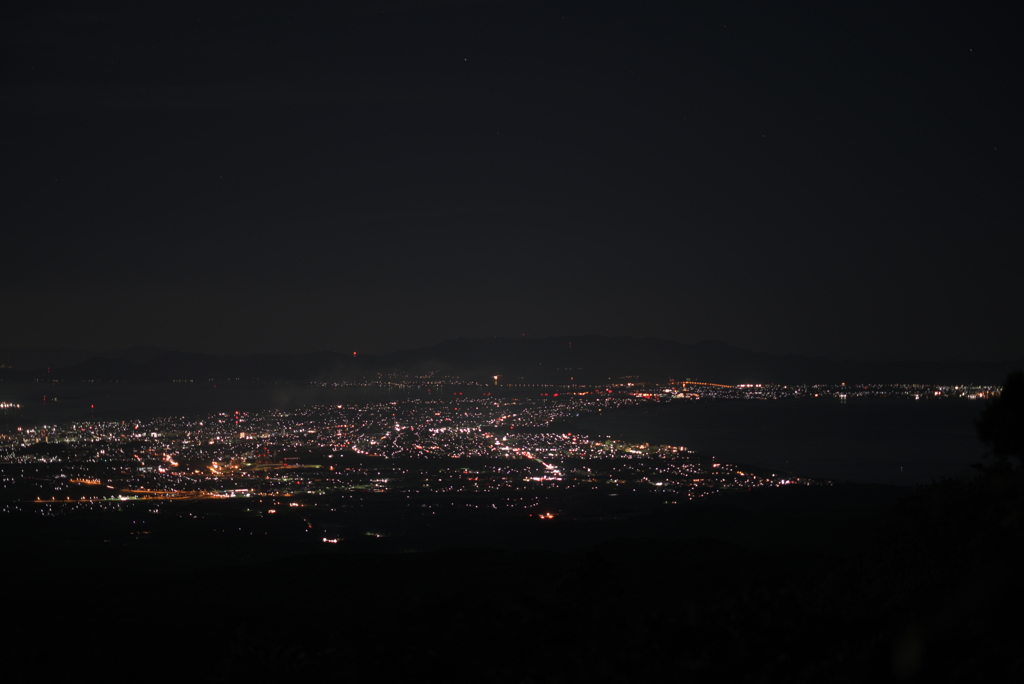 境港の夜景