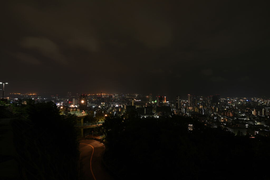 神戸夜景 諏訪山公園から。