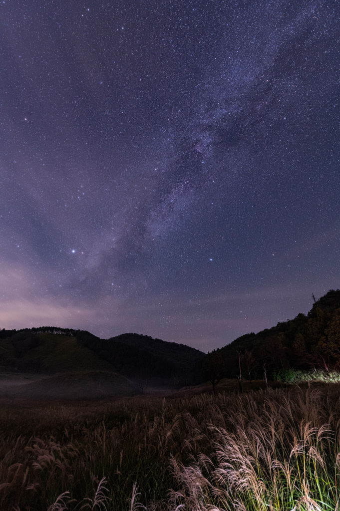 秋の夜空。