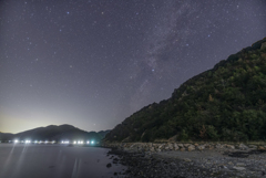 海岸と星。