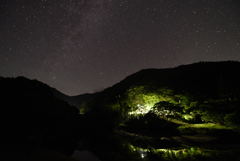 音水湖と星