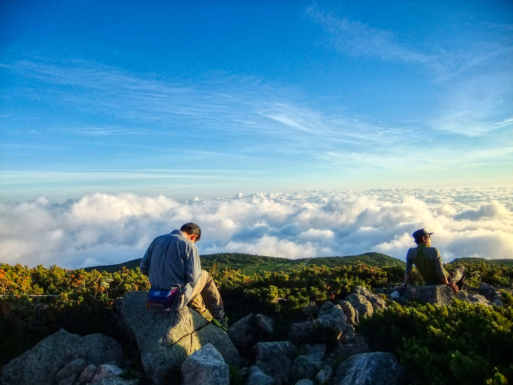 夕方の白山