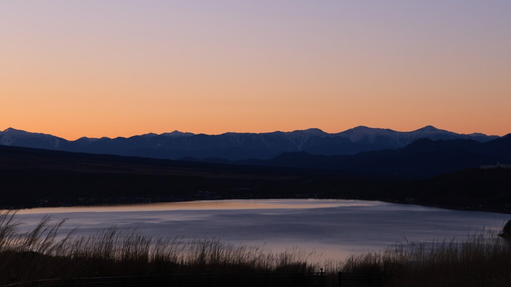山中湖夕方