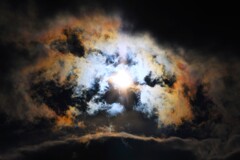 青太陽と彩雲1