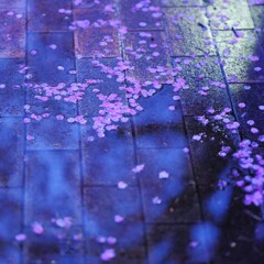 雨の桜街道3
