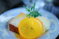 オレンジのパウンドケーキ～バニラアイス添え～TeaRoom