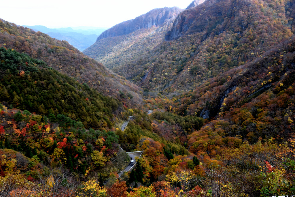 二口渓谷の紅葉