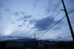 青の夕方