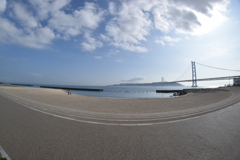 明石海峡大橋と淡路島①