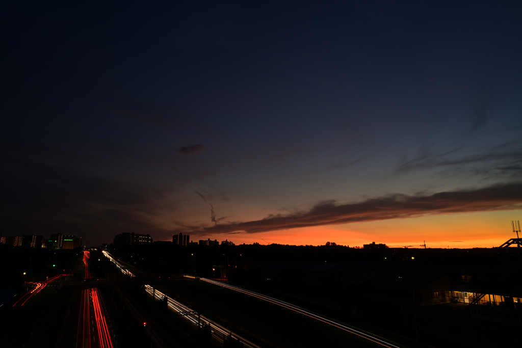 20190808 大阪府　光明池夕景_