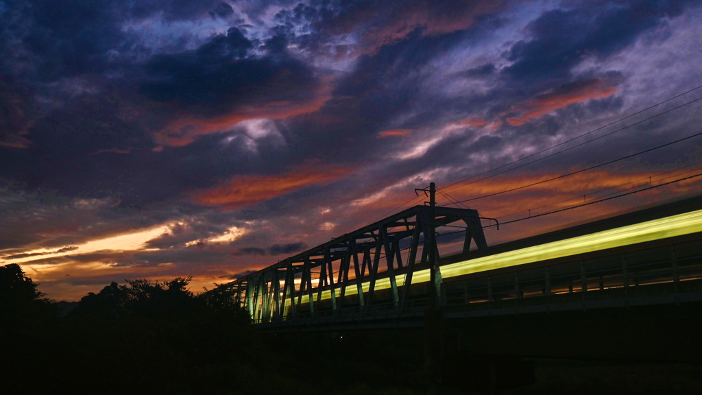 多摩川の鉄橋