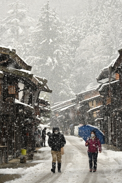 雪の奈良井宿2