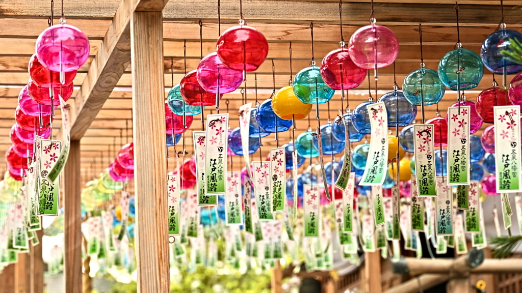 風鈴祭りにて