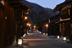 奈良井宿灯明１
