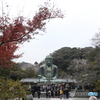 鎌倉　高徳院　紅葉と大仏