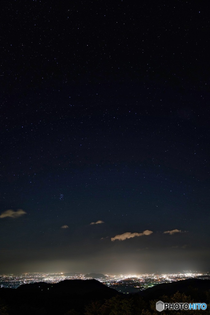 福島の星空と夜景