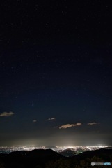 福島の星空と夜景