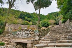 天守へ続く大手道　安土城跡