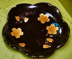 金箔貼ってみました　体験