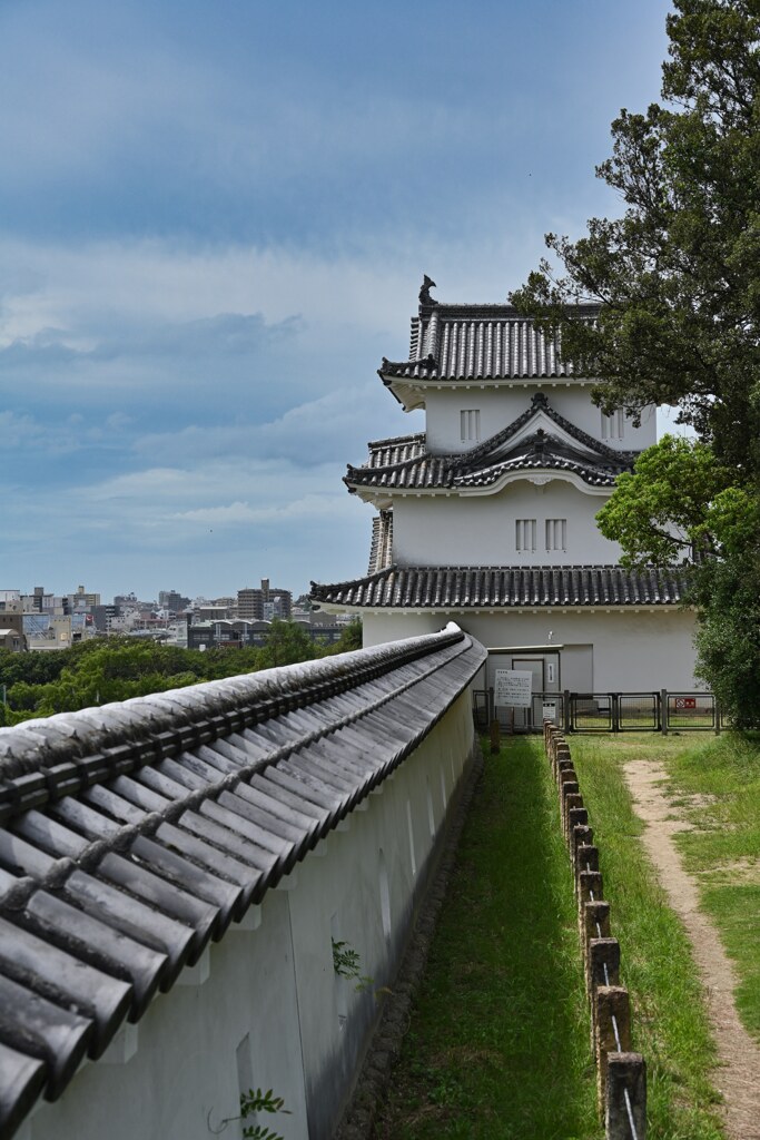 明石城　展望台から