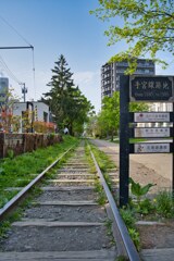 旧手宮線跡地　小樽