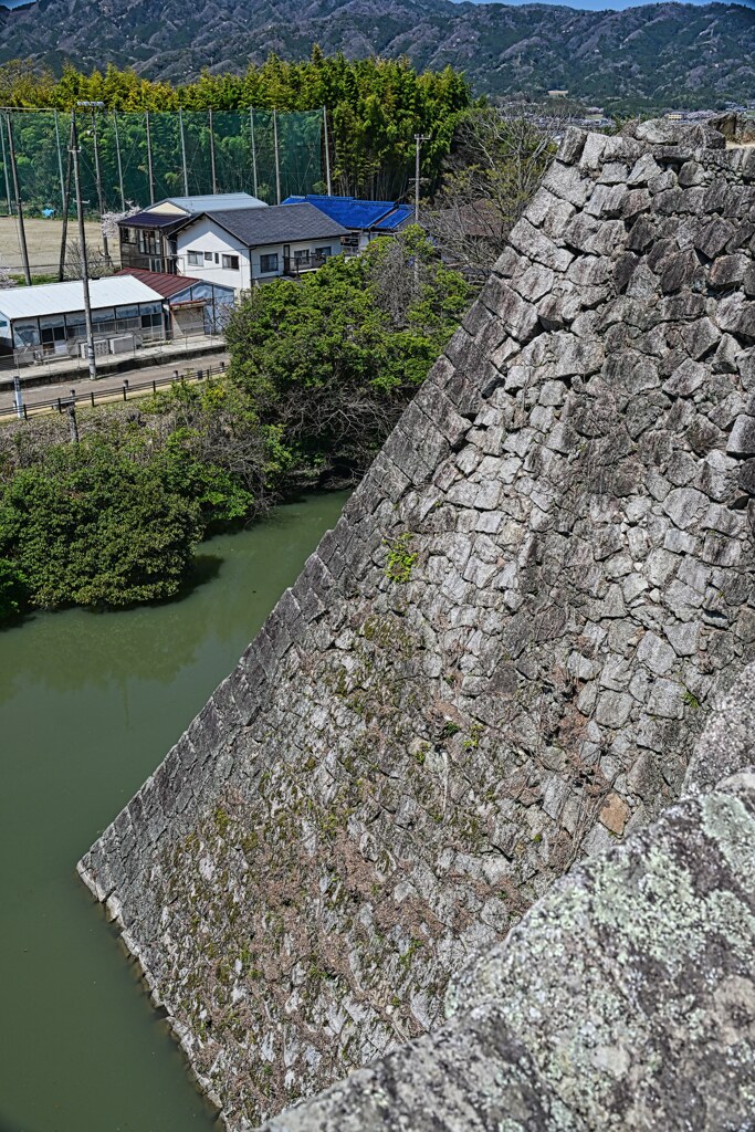 日本一の高石垣　伊賀上野城跡