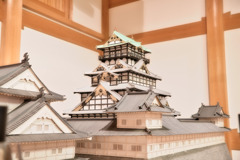日本100名城　駿府城　天守閣模型
