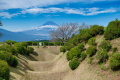 山中城跡から　日本100名城