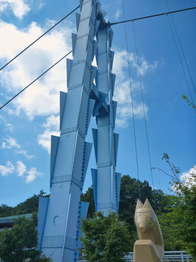 橋脚　竜神大吊橋