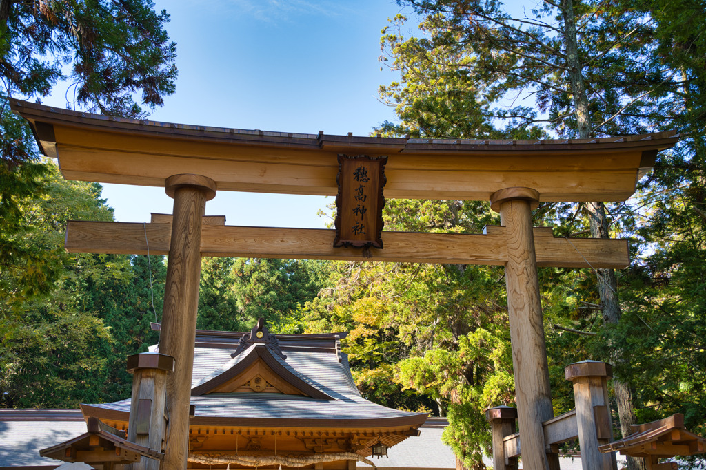 穂高神社　鳥居