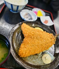 『てっぱつ ふわふわ』アジフライ