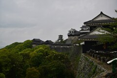 壮観な眺め　松山城