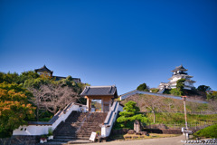 日本100名城　掛川城　全景