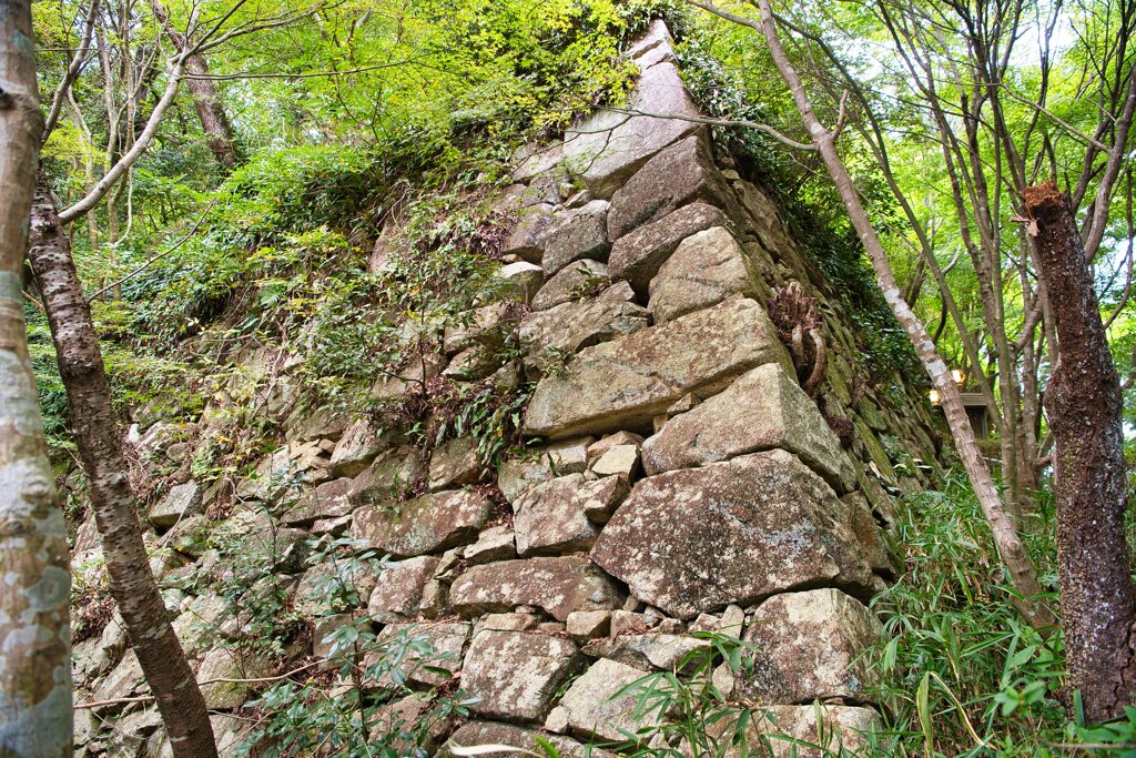 八幡城跡　石垣