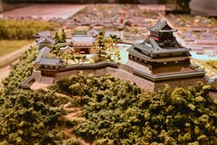 犬山城から城下町を