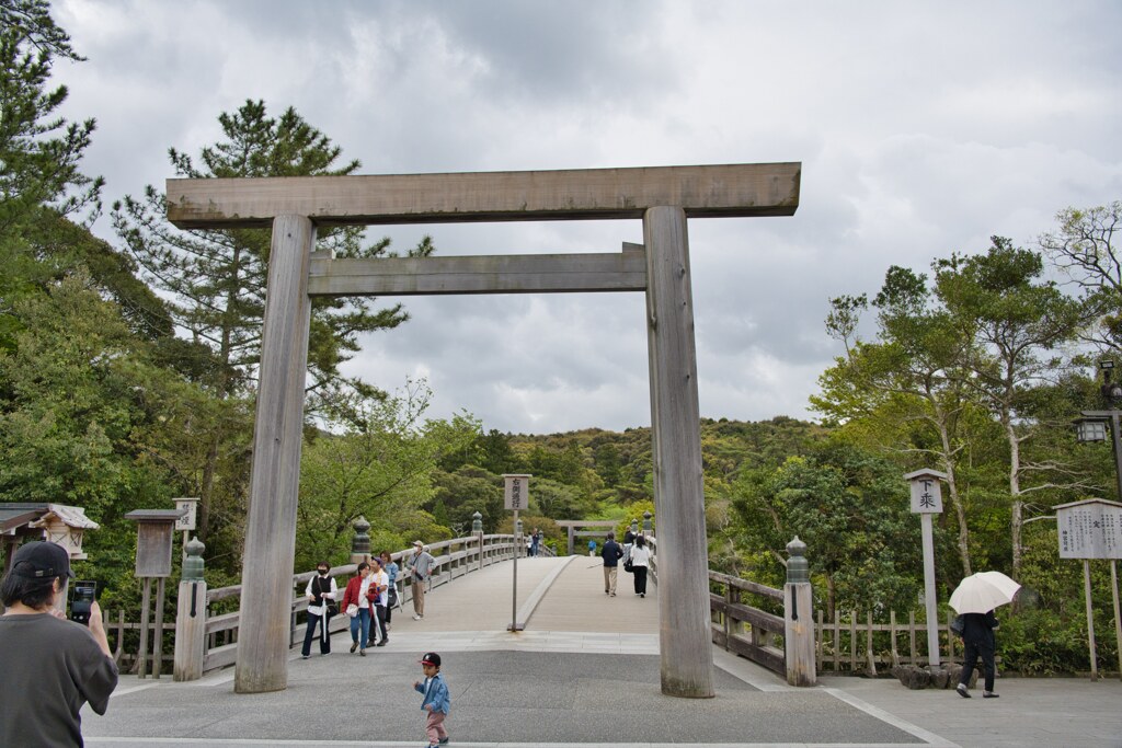 宇治橋鳥居　伊勢神宮